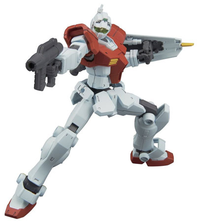 Bandai HG Build Gunpla Mafia model posing with a blaster in right hand, shield in left. Bandai HG Build Gunpla Mafia model posing with a blaster in right hand, shield in left.