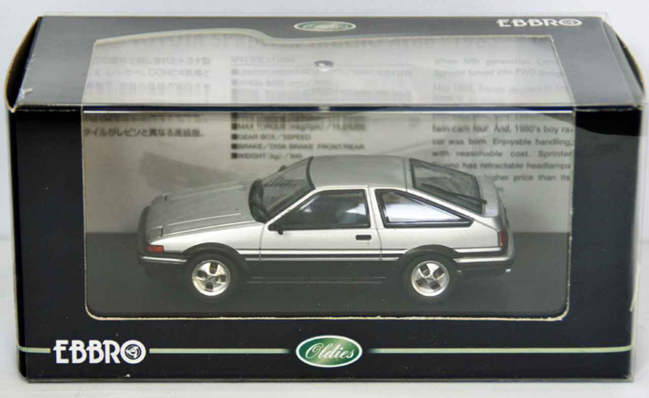 An old, two door Toyota sedan by Ebbro