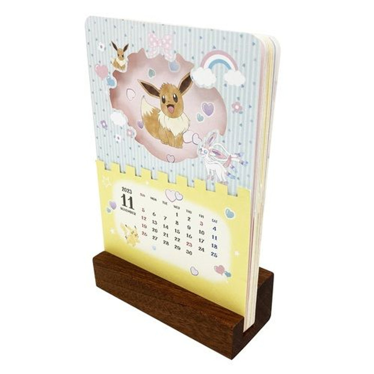 Pokemon gifts: A Pokemon stand-up calendar featuring Eevee Pokemon gifts: A Pokemon stand-up calendar featuring Eevee
