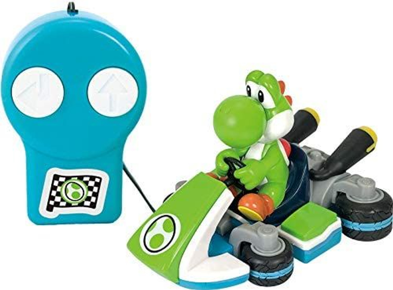 A remote control Yoshi toy car